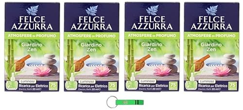 Felce Azzurra Aria Casa Giardino Zen Refil, deodorante per ambienti 20 ml + portachiavi Beni Culinari