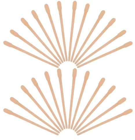 IMIKEYA Spatole in legno per depilazione 1000 pezzi bastoncini applicatori per cera dura e morbida bacchette piccole 88 x 65 mm uso viso corpo e nasale strumento professionale