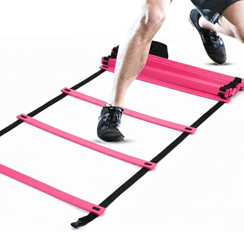 ND Sports Agility Ladder – Speed & Footwork Training Ladder with Flat Rungs – Adjustable Fitness Ladder for Football, Boxing, Coordination & Strength