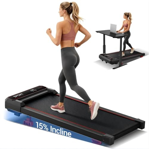 3-Level Vibration Modes Walking Pad with Incline, Under Desk Treadmill