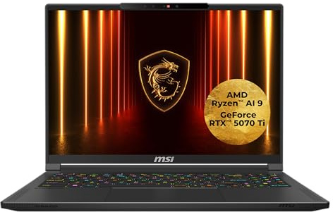 MSI Stealth A16 AI A3XWHG-044-16 QHD OLED 240Hz Display, AMD Ryzen