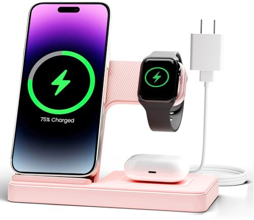 GETPALS Wireless Charger iPhone Charging Station for Apple Multiple Devices