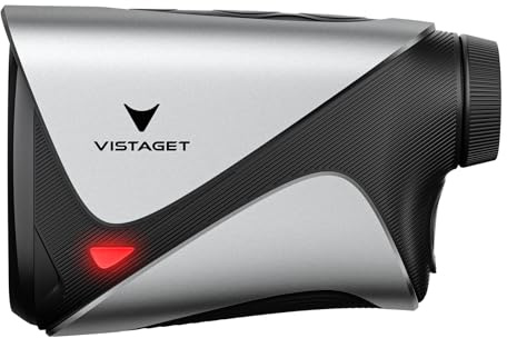 VISTAGET Golvia Pro Range Finder Golf 1200 Yards, OLED Screen, 7X Magnification, TriMeasure, Golf Rangefinder with Slope On/Off, Flag Lock Vibration, Magnetic, Rechargeable, Rain & Fog Resistant