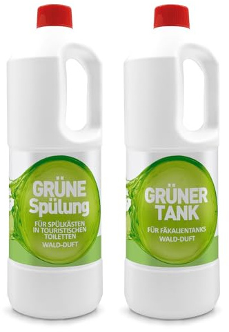 Gamix Sanitär-Set für Chemietoiletten - Tankzusatz & Spülwasserzusatz für Fäkalientank und Spülkasten - geeignet für Mobile und fest installierte Sanitärsysteme