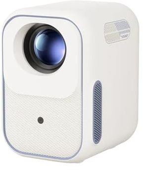 Formovie Xming Episode två projektor med Google TV, miniprojektor 1080p Full HD, 4K stödd, WLAN Bluetooth, Dolby Audio, MEMC, ALLM, hemmabio utomhus, vit