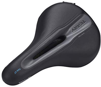 Terry Fisio GT Men Sattel mit Light FeC Stahl-Gestell und DuraLux Microfiber Obermaterial in der Farbe Schwarz, Sitzbreite: 9cm - 12cm, 423 001 67