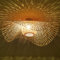 COCOL Natürliche Deckenlampe Aus Bambus Und Rattan Landbeleuchtung Deckenleuchte E27 Retro Deckenlicht Handgewebte Korridorlampe Schlafzimmer Restaurant Dekoration Lampe Energiesparlampe,48cm
