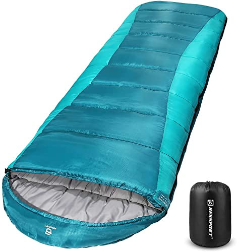 Bessport Schlafsack für Camping 3-4 Jahreszeiten 0 °C - 15°C | Winter Schlafsack Leichtgewichtig, Wasserdicht und Warm für Erwachsene,Rucksackreisen,Camping, Wandern und Reisen