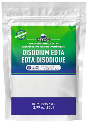 MYOC Disodium EDTA Pure Cosmetic Grade Raw Material for DIY Body Soaps, Hair Shampoo & Conditioner, Facewashes Foam Builder & Cleanser 85gm