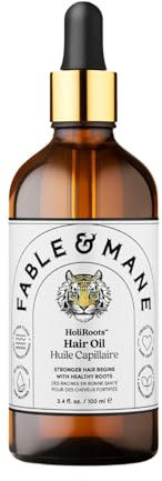 Fable & Mane HoliRoots Hair Oil, Strengthens and Repairs Dry, Damaged Hair and Scalp. Pre Wash Oil Treatment with Amla and Castor Oil (Jumbo)