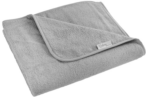 CalmyBEACH Telo mare XXL 200 x 200 cm - Asciugamano da bagno grande 100% cotone grigio