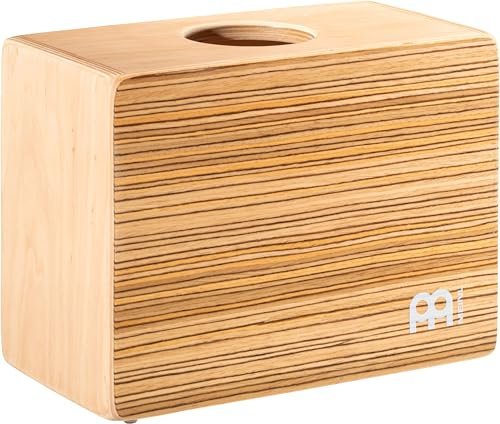 Meinl Percussion Boxito Bongo Cajon, Mehrfarbig (TMBX) | mit Snare-Teppich, Bongo und Snare Sound, 11 x 8,5 x 5,75 Zoll, Baltische Birke und Zebrano