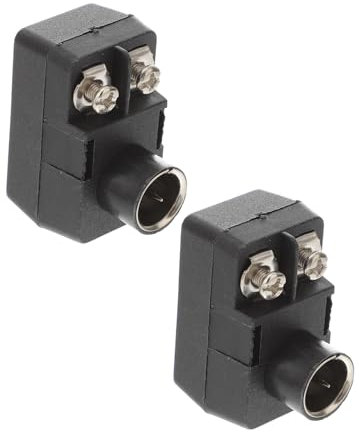 2pcs 75-300 Ohm Tv Signal Adapter F-type Male Coax Connector