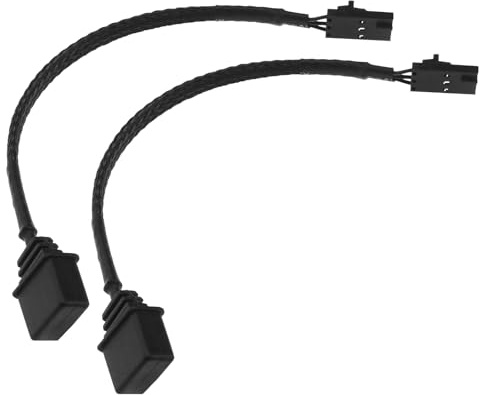 Be In Your Mind 2PCS Standard 3-Pin ARGB Adapter RGB Adapter Cable Compatible with Corsair Commander Pro Lighting Node Pro Commander Core XT