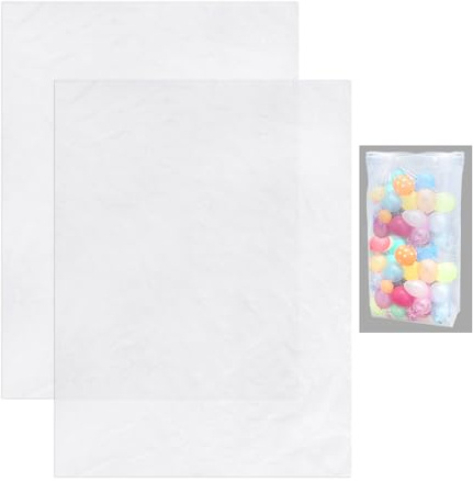 2 Luftballons Aufbewahrungstaschen, Klar Kunststoff Ballon Hängetasche, Ballonschutz Tasche, Ballon Anhänger Kit, Große Ballon Hängetasche Hängetasche für den Transport von Luftballons (Weiß)