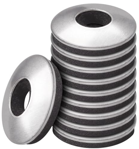 BOUMVID Rondelles d'étanchéité EPDM en Acier Inoxydable M10 x 25 mm, 10 Pièces Rondelle Neoprene, Rondelles Metal avec Joint Caoutchouc, Rondelle pour Tole Ondulée pour vis Autotaraudeuses