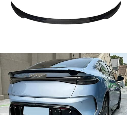 Spulhc Alerón Trasero para Maletero de Coche, alerón Trasero para BYD Seal EV DM-i 2022 2023 2024, Accesorios para alerón de carrocería,A-Black