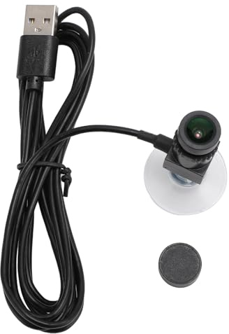 Topiky Fotocamera a Visivo, Webcam Centrale USB 1080P 2MP per PC Portatile, Nitido, Messa a Fuoco Fissa a 90 Gradi, Webcam Schermo Centrale con Microfono Integrato, Allegati Multipli