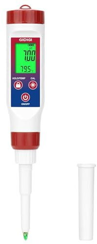 GIDIGI Smart pH Meter for Food, Digital Food pH Tester, Accurate Fermenting pH Test Kits with ATC, Canning pH Test Pen, Spear pH Probe for Bread Cheese Sushi Sauce Meat goat milk hot sauce pickles