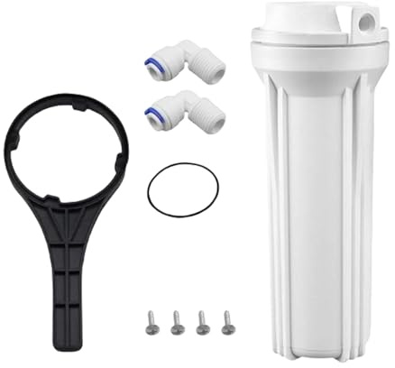 Alloggiamento del filtro ad osmosi inversa da 25,4 cm, adatto per sistemi di depurazione dell'acqua della cucina e impianti pubblici per bere