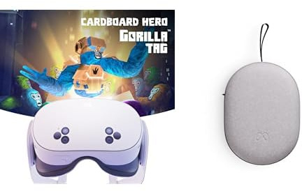 Meta Quest 3S 128 GB - Gorilla Tag Cardboard Headset + Estuche