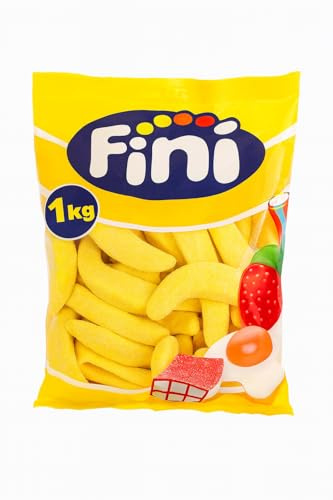 Bonbons Banane Géants XXL Moelleux – Sachet Vrac 1 kg – Friandises Sucrées Goût Banane