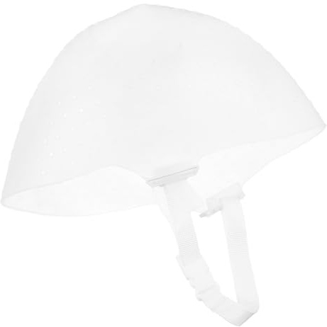 Cuffia per Mèches in Silicone Bianca con Ago Riutilizzabile | Forata, per Hairstyling e Tintura, Accessorio Incluso, Formato Professionale