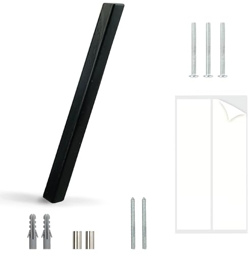 HASWARE Targa Con Numero Civico Galleggiante: 5 Pollici (12cm) Moderna Segnaletica Per Porte, Perfetta Per I Numeri Dell'Indirizzo Di Casa (Slash, Nero)