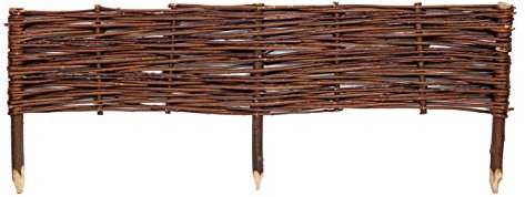 Willow Wicker Lawn Edging Fence (Small (60cm))