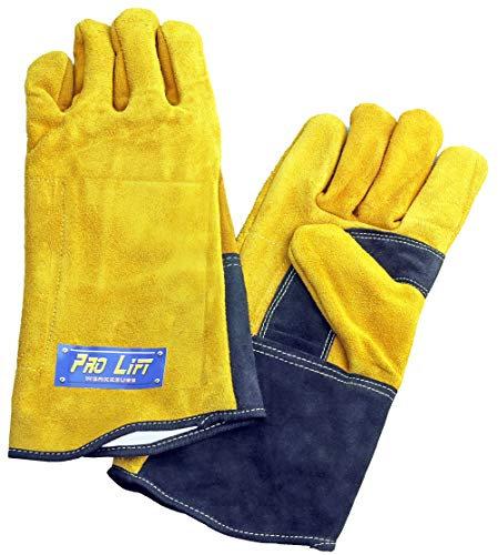 Pro-Lift-Werkzeuge Schweißerhandschuhe verstärkt MIG/MAG Größe 11 Wildleder Schutzhandschuhe