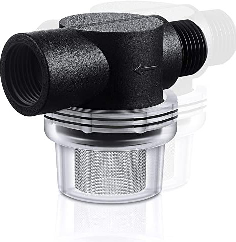 Filtre pré-filtre à visser pour pompes de jardin et distributeurs d'eau domestiques - Pompe à jet - Pompe submersible pour machines à laver avec tamis Tzlichen 50 Mesh