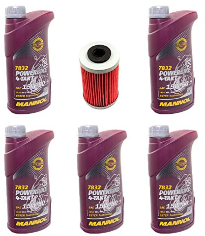 Motoröl Set 15W50 5 Liter + Ölfilter MF155 für Beta KT M