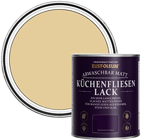 Rust-Oleum abwaschbare Küchenfliesenlack in beige mit Matt Finish - Sandsturm 750ML