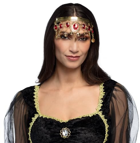 Boland 64565 - Corona danzatrice del ventre, diadema dorato, accessorio per costumi in maschera, carnevale e feste a tema