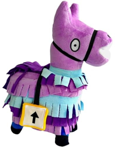 wiztex Alpaka Kuscheltier 34 cm - Betrachtende Augen Lama Plüschtier - Alpaca Stofftier Geschenk für Kinder und Fans