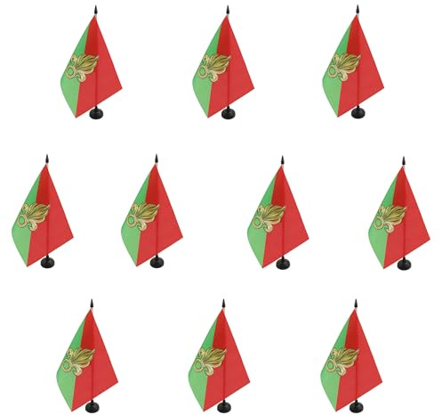 AZ FLAG Pack de 10 Banderas de Mesa Legión Extranjera Francesa 21x14 cm