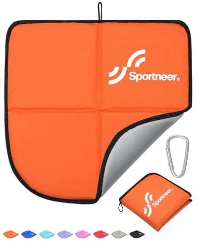 Sitzkissen Wandern Outdoor Faltbar Schutz vor Kälte, Schmutz und Nässe | Faltbares Sitzkissen Thermokissen für Unterwegs, Wetterfest Sitzunterlage Camping Gadgets Zubehör für Camping Stadion