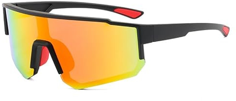 Sportbrille Fahrradbrille Sonnenbrille Schnelle brille für Herren und Damen,Schutz Windschutz Radsportbrille für Outdooraktivitäten Autofahren Fischen Laufen Wandern