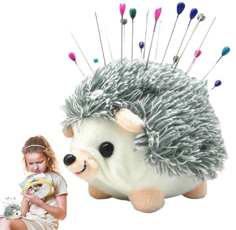 Nadelkissen Igel - Handgefertigtes Nadelkissen zum Nähen, festes Nadelkissen aus Stoff | Ergonomische Nähzubehör, Nadelhalter für leidenschaftliche Liebhaber