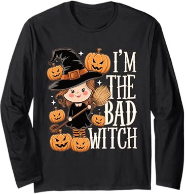 Halloween-Hexe Ich bin die böse Hexe Halloween Langarmshirt