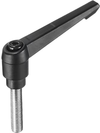 QUARKZMAN Klemmhebel Griff M10 x 40mm Spannhebelgriff 304 Edelstahl | Verstellbar, Gewindestift Handknöpfe Druckknopf Drehgriffe Bolzen Maschinengriffe, Für Schweißgeräte Druckgeräte
