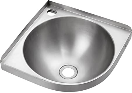 Lavabo de tocador de Pared, lavamanos, Juego de preparación de Acero Inoxidable, Fregadero Comercial, Lavabo de baño con Grifo y desagüe Combinados, Cocina/Lavabo/estación Exterior