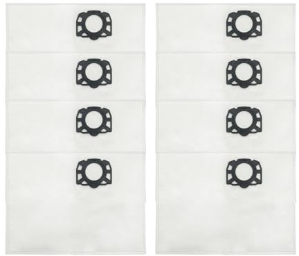 KENSHIRE Vacuum dust bags compatible with Karcher WD2 Plus KF1 357 WD 3S WD 3 battery MV 3 KWD 3 KWD 2 KWD 1 WD 3.200 WD 3.800 M SE 4001 SE4002 2.863-314.0 vacuum bags replacement 8 PACK