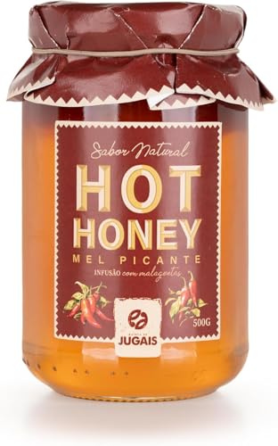 Miel Picante Portuguesa con Piri Piri y Guindilla – 500 g – Miel Multifloral Natural con Especias Portuguesas – Condimento Gourmet Dulce y Picante