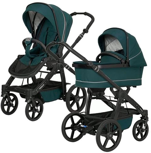 Hartan Kombikinderwagen Rock It Outdoor Set inkl. Babywanne premium leaf