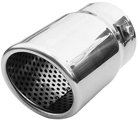 Auspuffblende Rund Endrohr Edelstahl Auto Endrohrblenden Auspuffendrohr Auspuffrohr Tuning Universell Schalldampf Blende Sport Rund Chrom Auspuffspitzen