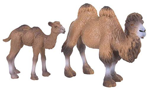 Tnfeeon 2PCS Tier Kamel Modell Spielzeug, Miniatur Wildlife World Tierfiguren Desktop-Dekoration Bactrian Kamel Modell Wohnkultur Geschenke für Kinder