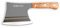 LA TIM'S Coltello da carne, mannaia resistente da 0.9 Kg con acciaio ad alto tenore di carbonio forgiato a mano, coltello da macellaio per tagliare le ossa, manico in legno massello