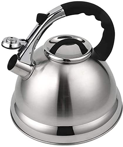ZHANGDONG wasserkocher klein Kettle wasserkocher Edelstahl wasserkocher Glas Haushaltsgroßer Heißwasserkessel,Edelstahl-Kaffee-Teekannen-Kessel,Schnellkochkessel.Universal für alle Herd- / Herd