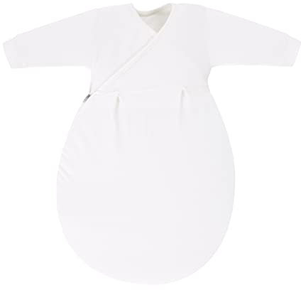 Dein Kinderland Alvi Baby Innensack Mäxchen Schlafsack mit Alvi Dreiecks-Halstuch | Ganzjahresschlafsack | Babyschlafsack | (Weiß, 56)